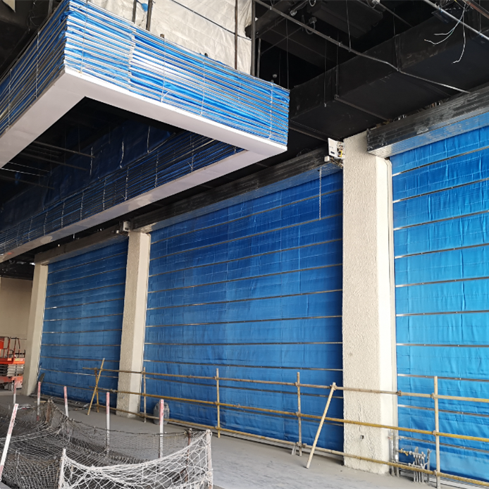 无机布单轨防火卷帘门