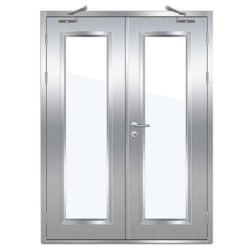 304不锈钢玻璃防火门